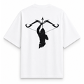 RAVYNN Oversized White T-Shirt – Lord Ram Bow & Arrow Archer Silhouette Graphic