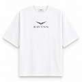 RAVYNN Signature Logo Oversized White T-Shirt