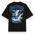 RAVYNN Oversized Black T-Shirt – "Confidence Is A State Of Mind" Japanese Crane Graphic