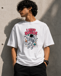 RAVYNN Oversized White T-Shirt – "I Need More Space" Astronaut Graphic