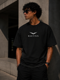 RAVYNN Signature Logo Oversized Black T-Shirt